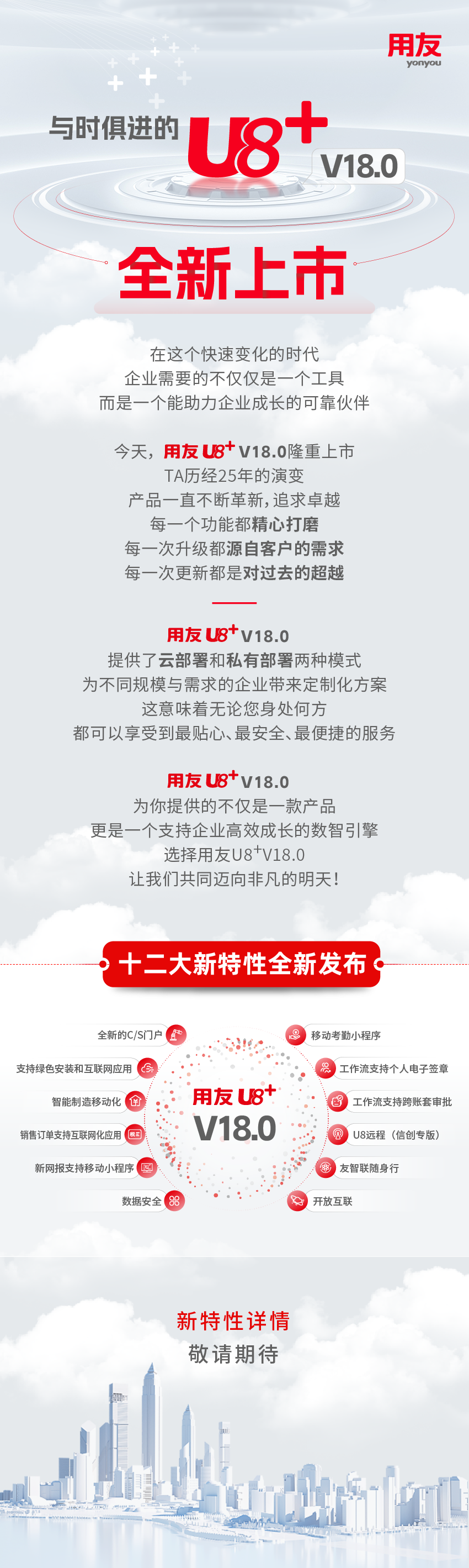 与时俱进的U8+V18.0全新上市